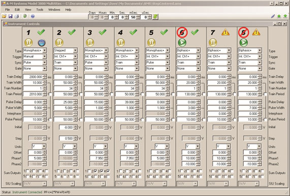 Software for Programmable 8-Channel Stimulator (Model 3800) by A-M Systems