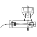 Axon Threaded Holder, 90 deg., With Suction and Perfusion Ports and Wire