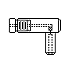 2 mm Jack Holder, Narrow, 90 deg., With Pellet