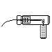 2 mm Jack Holder, Narrow, 90 deg., With Wire