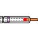 pellet style straight microelectrode 1.0mm glass