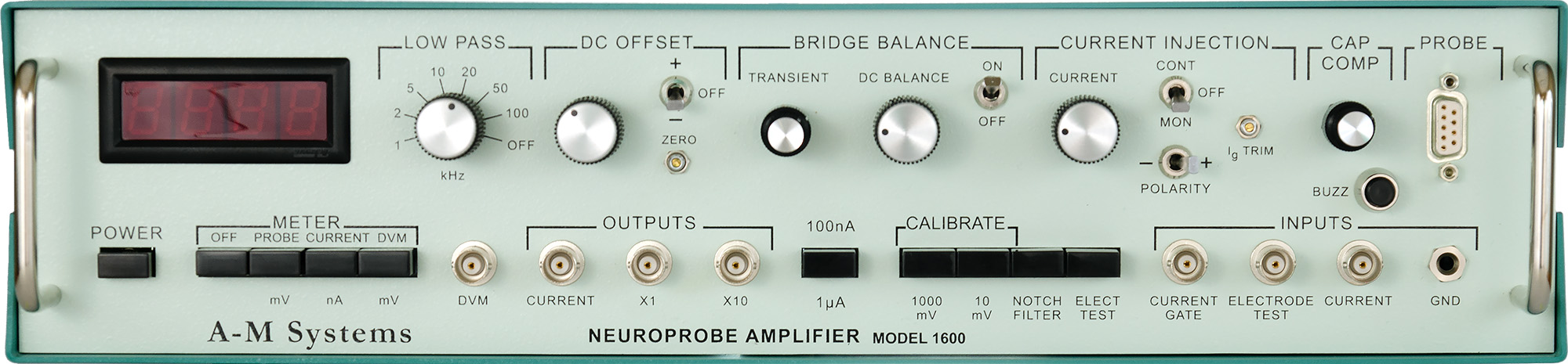 Model 1600 Neuroprobe Amplifier Test