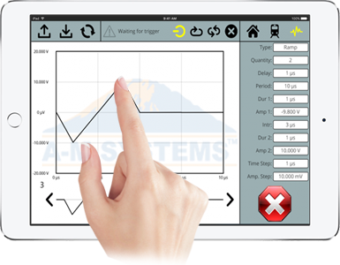 Edit Waveforms From Tablet