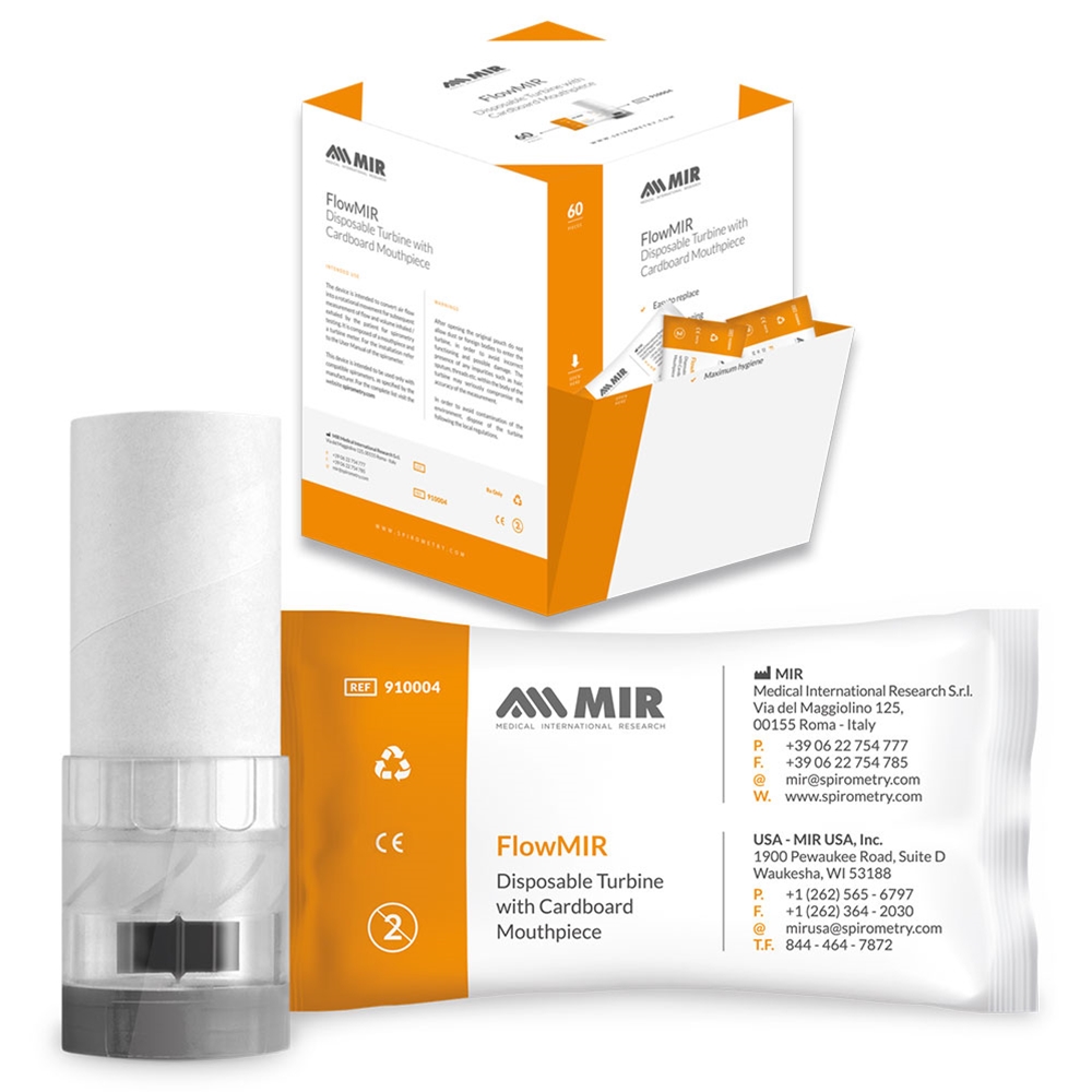 MIR FlowMir (60 Disposable Turbines With Mouthpieces)