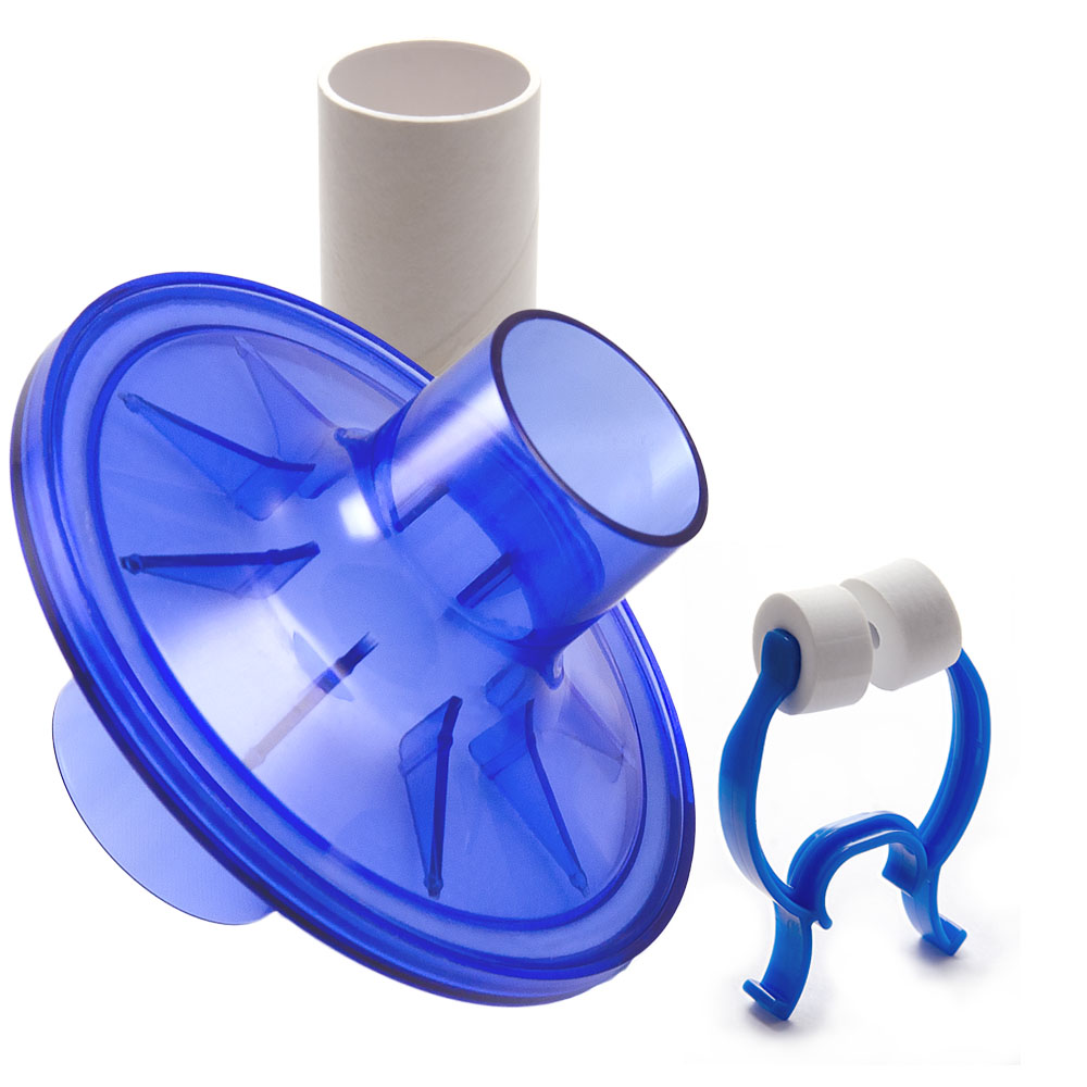 VBMax 35 mm PFT Kit With Standard Filter, Blue Foam Nose Clip for CareFusion, Vmax, SensorMedics, PDS, Gould, Spirolink