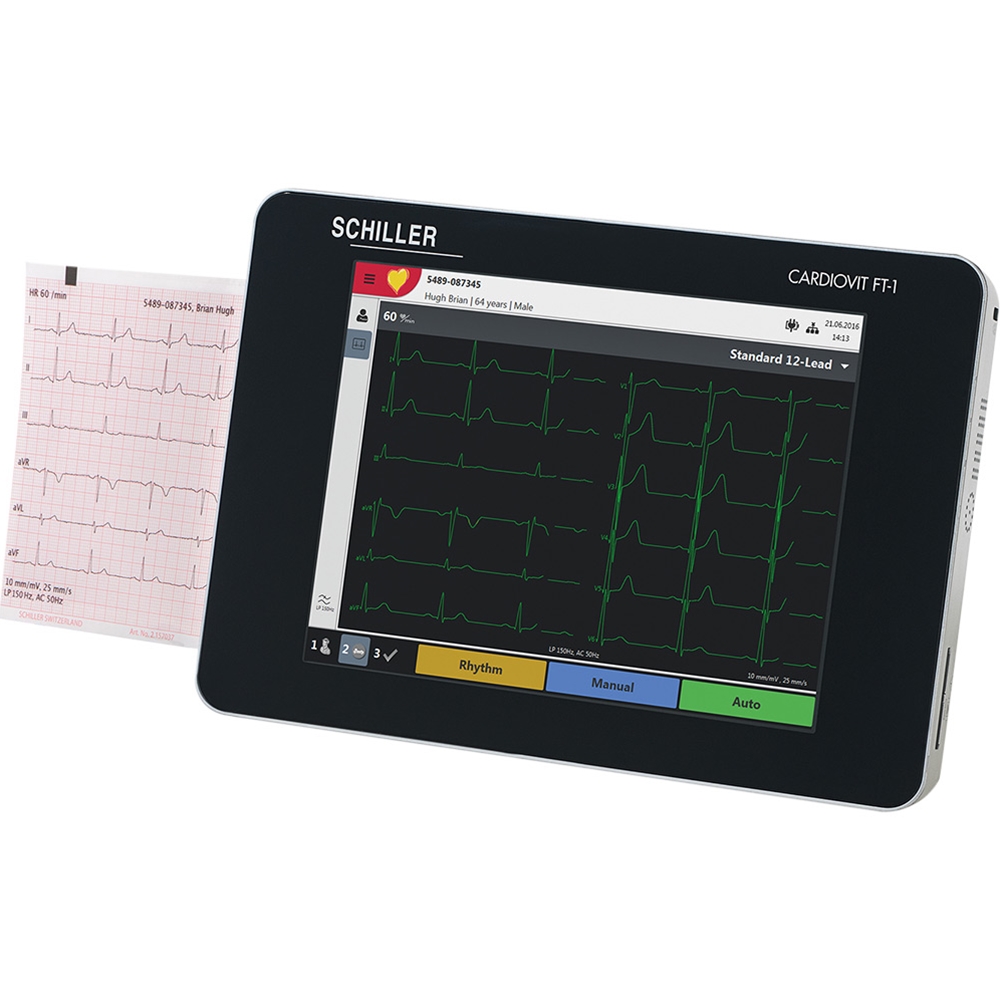Schiller Cardiovit FT-1 Portable ECG (EKG) Machine