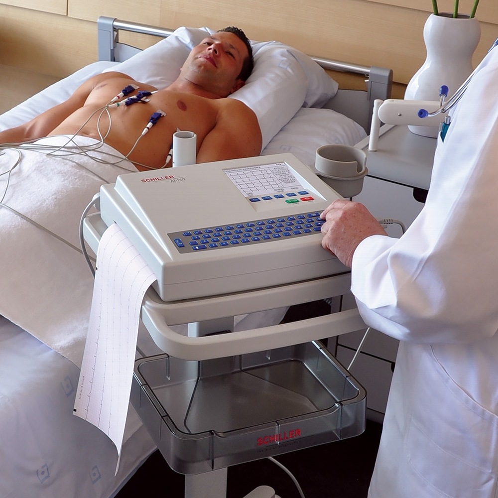 Schiller Cardiovit AT-102 Plus 12-Kanal-EKG Gerät Elektrokardiograph