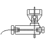 Axon Threaded Holder, 90 deg., With Suction and Perfusion Ports and Wire