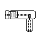 2 mm Jack Holder, Narrow, 90 deg., With Pellet