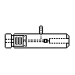 2 mm Jack Holder, Narrow With Suction Port and Pellet