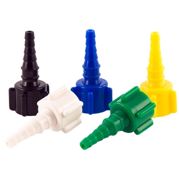 Swivel, Christmas-tree style, Gas Connectors for Air, Oxygen, Nitrogen, Nitrous oxide, Vacuum