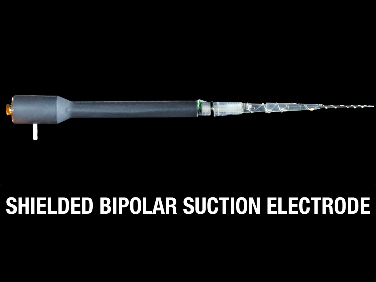 Shielded Bipolar Suction Electrode