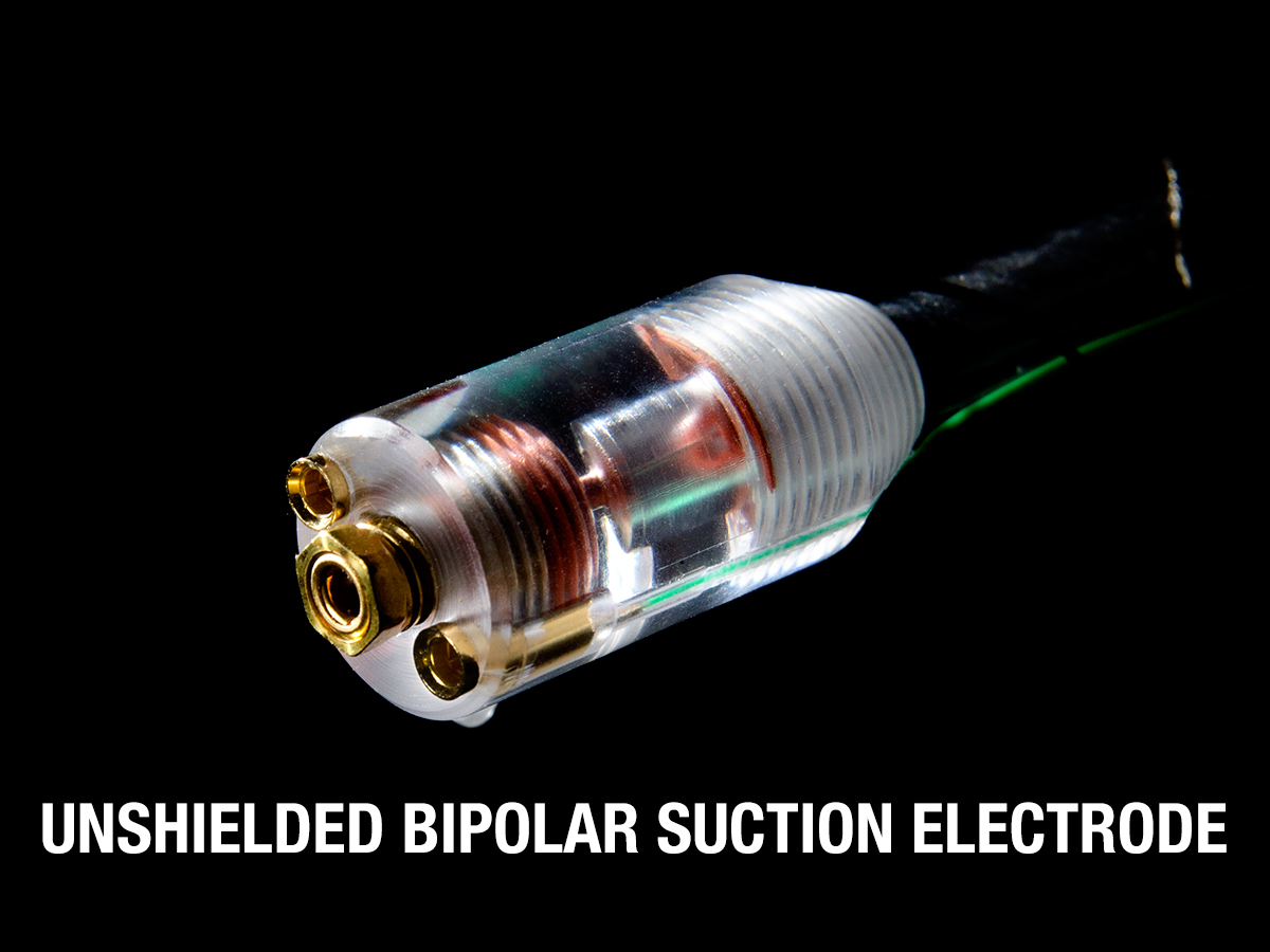 Unshielded Bipolar Suction Electrode Ports