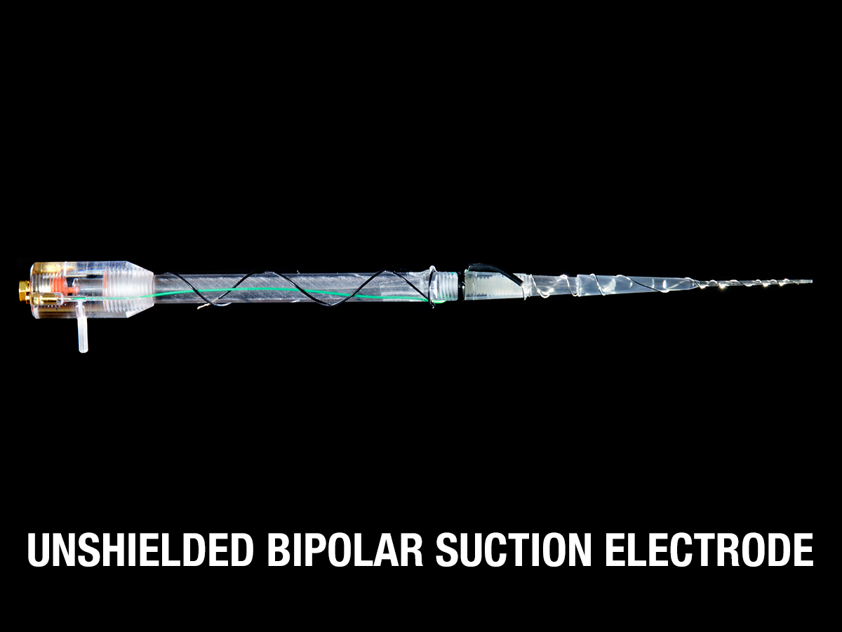 Unshielded Bipolar Suction Electrode
